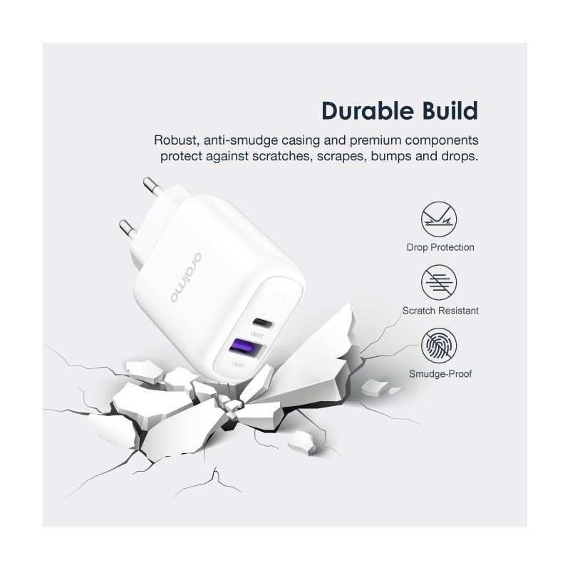 oraimo PowerCube 2 Pro Type Europe Chargeur rapide intelligent